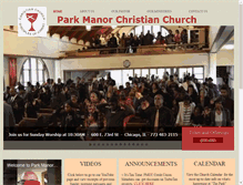 Tablet Screenshot of parkmanorchristianchurch.org